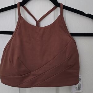 LULULEMON NWT Rust Tan Strappy Sports Bra